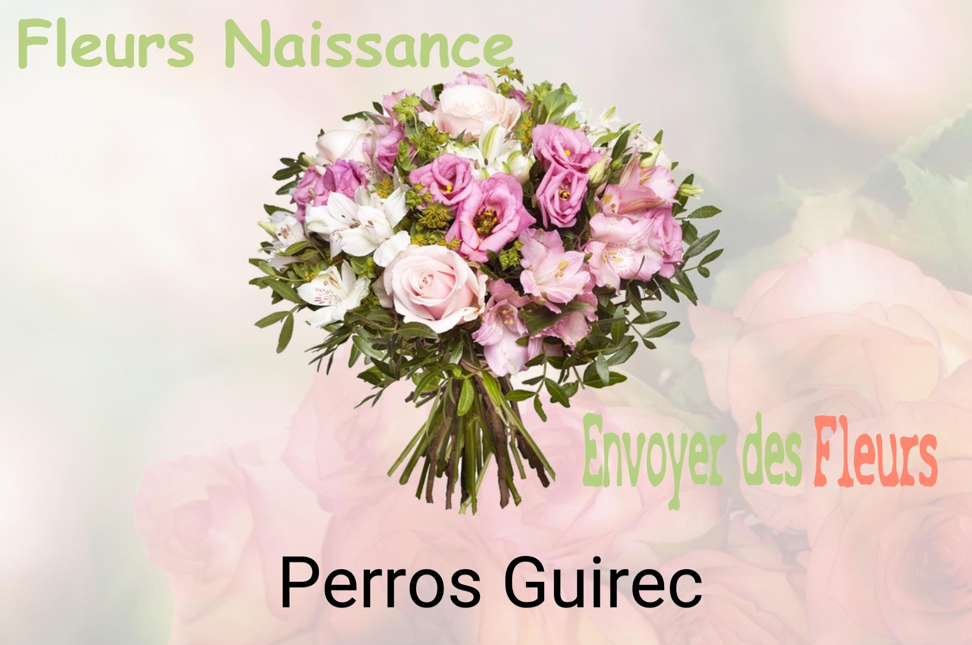 Bouquet de fleurs de naissance livré à Perros-Guirec