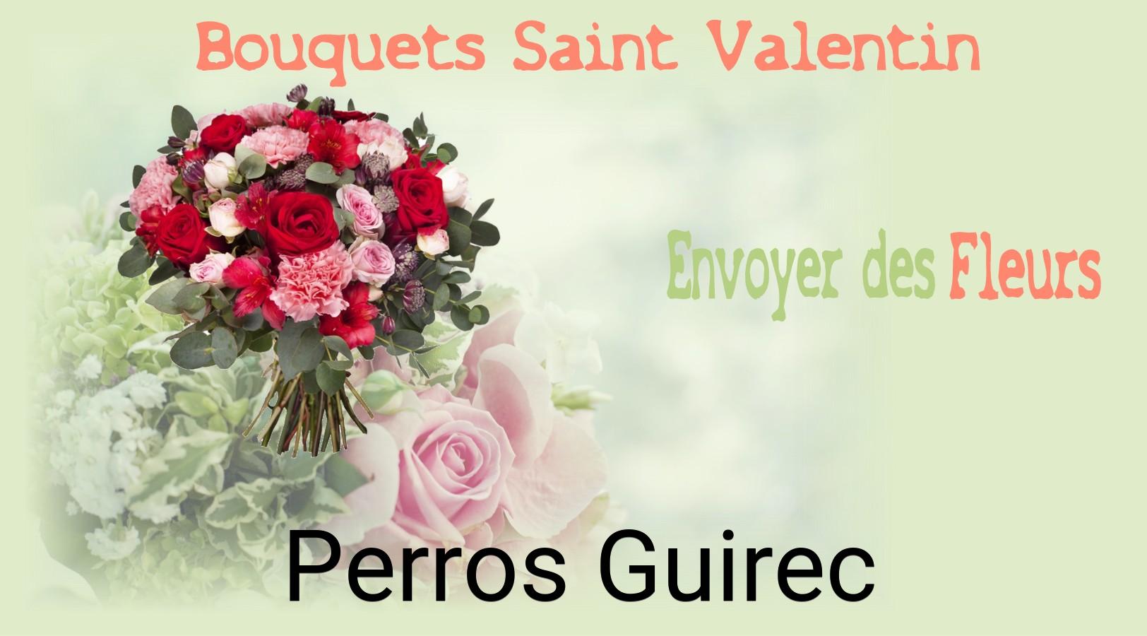 Roses de Saint-Valentin livrées à Perros-Guirec